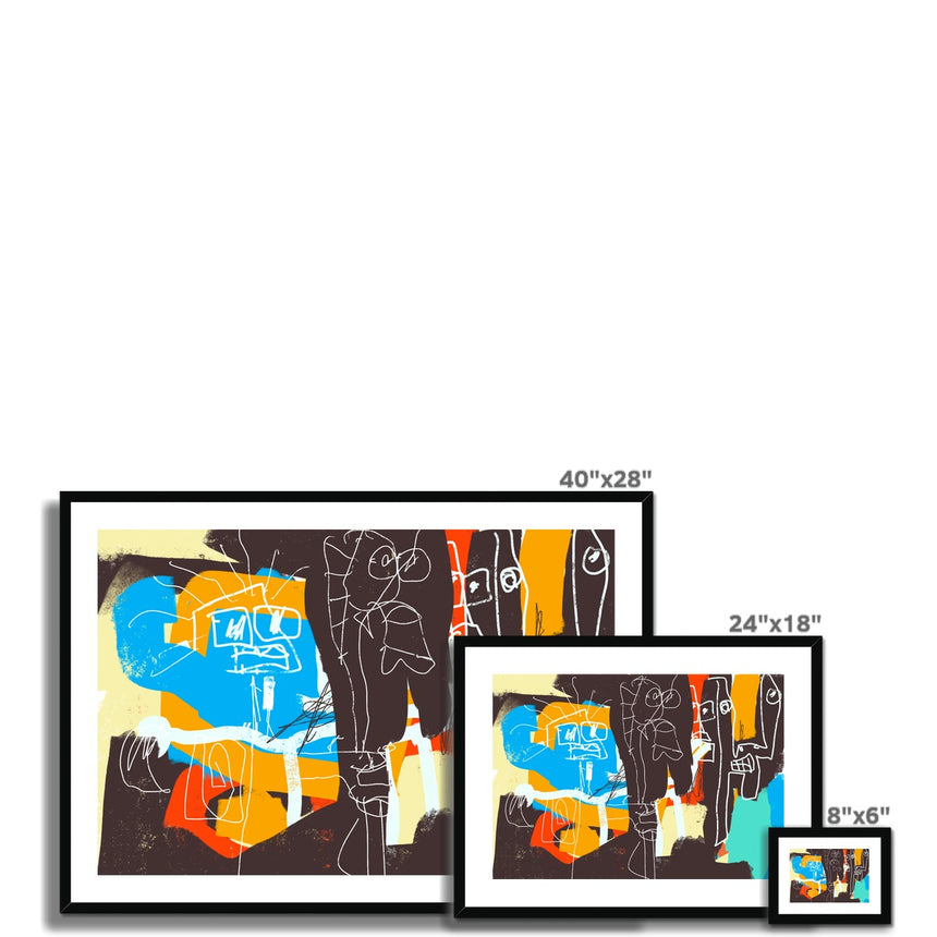 Dharmas – #5 (Reproduction Mounted Print with Frame)