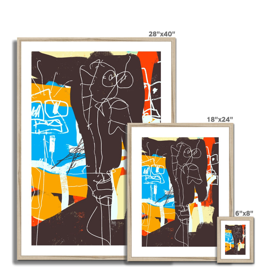 Dharmas – #5 (Reproduction Mounted Print with Frame)