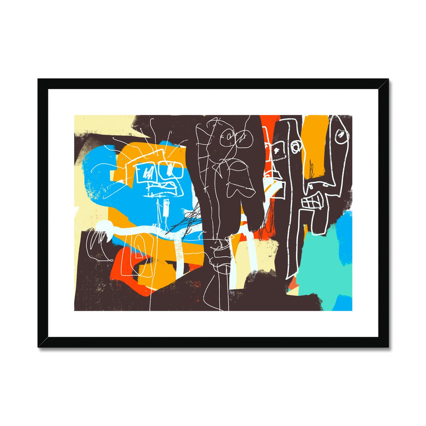 Dharmas – #5 (Reproduction Mounted Print with Frame)