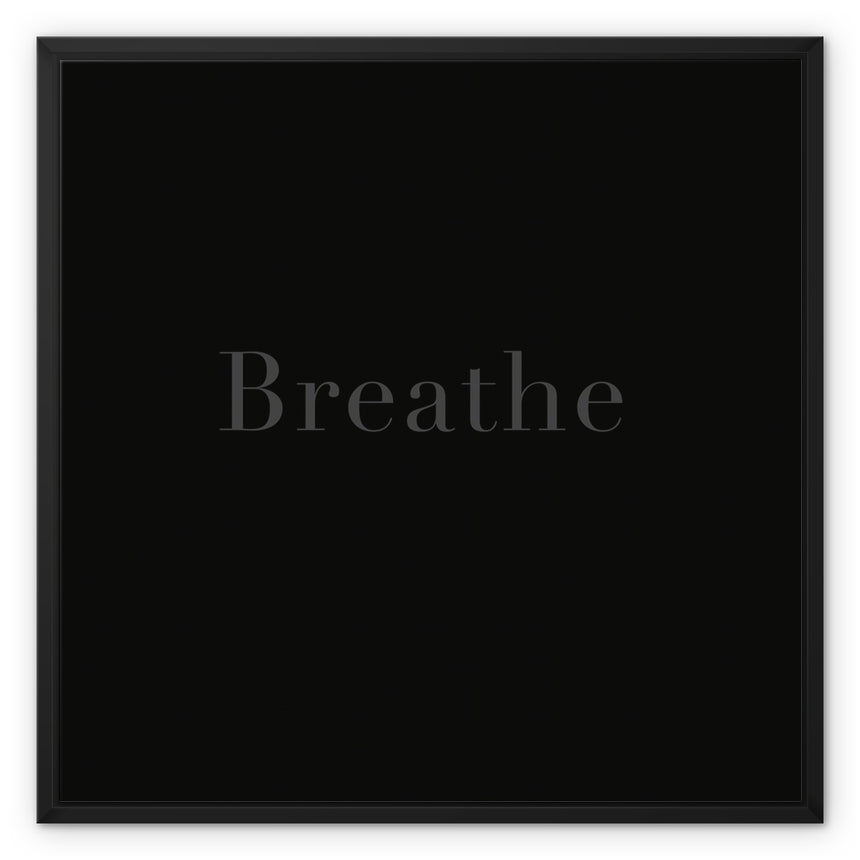 Breathe – All Colors (Framed Print on Canvas)