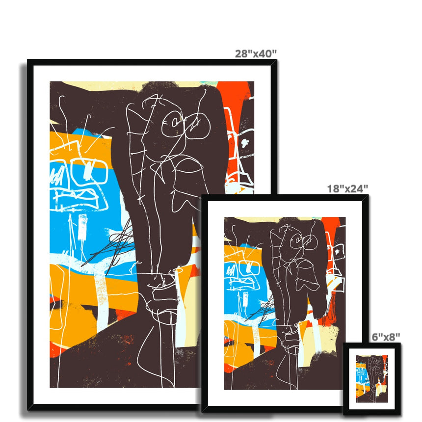 Dharmas – #5 (Reproduction Mounted Print with Frame)