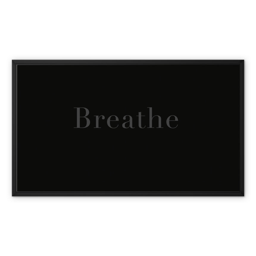 Breathe – All Colors (Framed Print on Canvas)