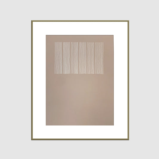Samu – Drawing of Columns in Rose with Gold Frame