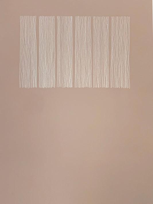 Samu – Drawing of Columns in Rose with Gold Frame